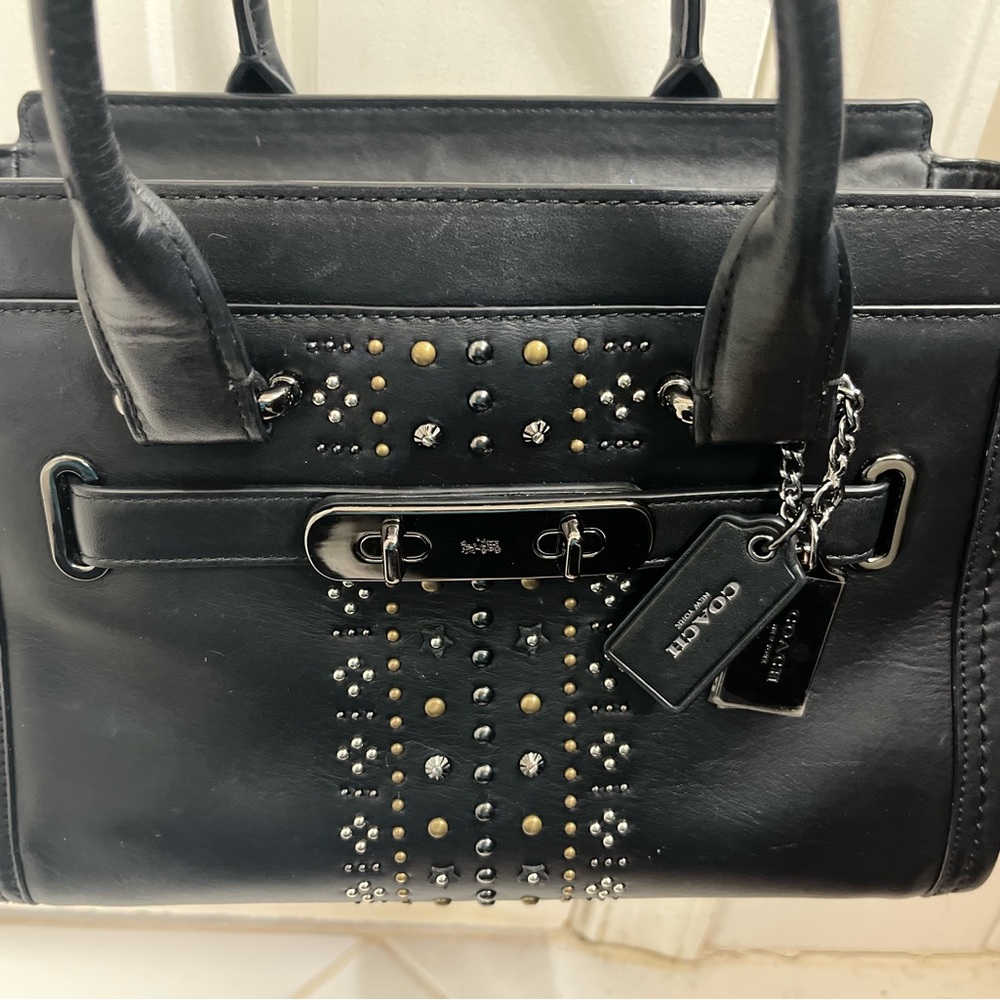 Coach Swagger with Bandana Rivets- glovetanned leather-56831
